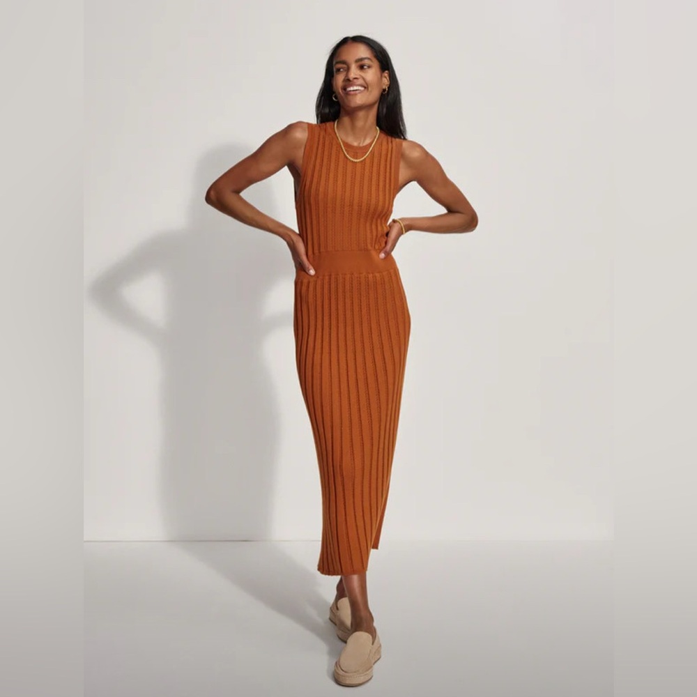 Varley Sleeveless Florian  Midi Dress NWOT